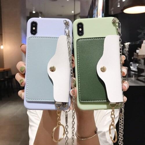 Luxury Wallet Phone Case For Samsung A51 A71 A50 A70 A21s A40 A20e A30s A10 Case with Card Slot Pocket Soft TPU Lanyard Cover