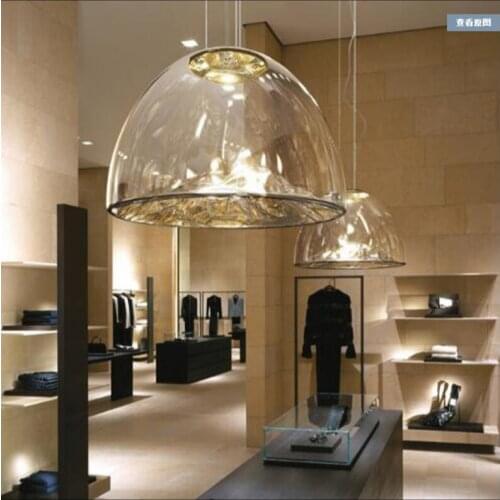 Modern minimalist restaurant chandelier glass chandelier designer bar table lamp Nordic lamp lighting fixture lights led