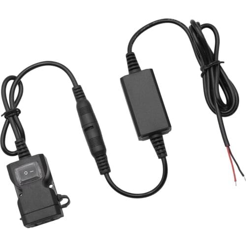 Universal 22mm Motorcycle Handlebar Mount Cell Phone GPS USB Charger Adapter