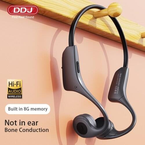 DDJ High Quality Bone Conduction Headset Wireless Bluetooth 5.0 earphones sport Waterproof bluetooth wireless Headphones H12