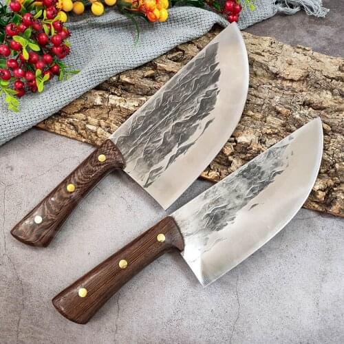 High Hardness Butcher Knife Damask Stainless Steel Kitchen Knives Set Professional Chef Knives Meat Cleaver