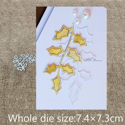 XLDesign Craft Metal Cutting Dies cut dies 2pcs leaves decoration scrapbook Album Paper Card Craft Embossing die cuts