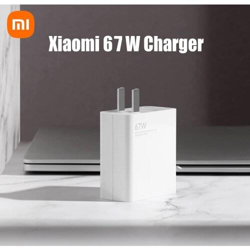 Xiaomi 67W Fast Charger 6A USB Type C Charging Cable Set Wall Charger USB-A Port Power Adapter Charging Block for Huawei/Samsung