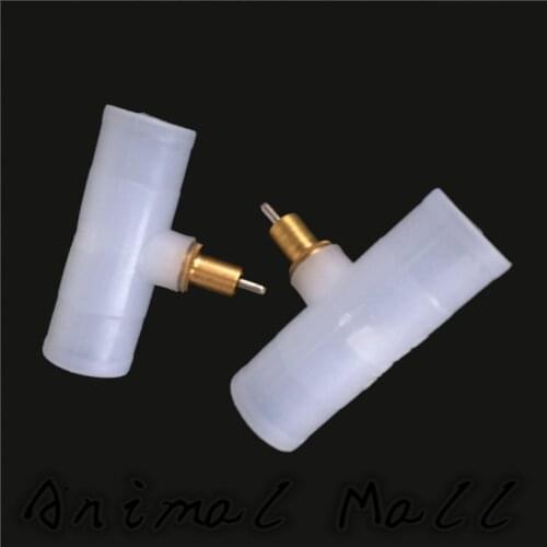 10 Pcs Three-way Drinking Rabbit Automatic Water Bibcock 20 Mm Diameter Copper Head Straight Drinking Foxes Drinking