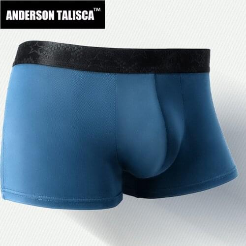 ANDERSON TALISCA Fashion Underwear Men Boxer Modal Para Hombre Man Penis Mens Boxers Cuecas Masculina Boxershorts Homme L-5XL