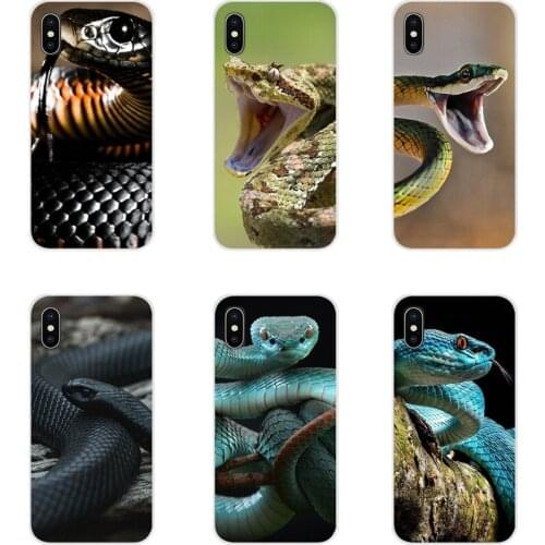 For Samsung Galaxy S2 S3 S4 S5 Mini S6 S7 Edge S8 S9 S10E Lite Plus Accessories Phone Shell Covers Animal Leather Snake Scales