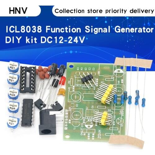 ICL8038 - Function Signal Generator, DIY Kit, Multi Channel Sine Triangle, Square Wave Signal, PCB Board, Electronic Parts, 12V