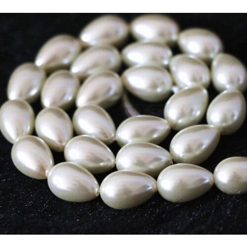 Waterdrop teardrop simulated-pearl 5*7mm 7*9mm 9*13mm white&cream white wholesale price diy jewelry 15inch B1079