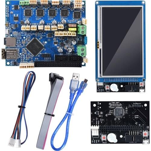 Cloned Duet 2 Wifi V1.04 Motherboard Duetwifi + External Expansion Board 4.3’’ PanelDue Touch Screen 3D Printer Parts RepRap CNC