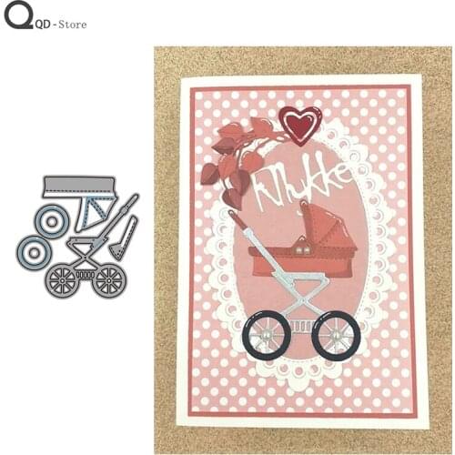 Stroller Model Metal Cutting Dies New 2020 Cutting Dies Stamps Dies Scrapbooking Mold Cut Handmade Tools DIY Craft Decoration