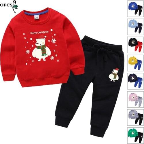 Infant Baby Clothing Sets Boy Full T-shirt+Sports Pants Kids Spring Outfits 2PCS/Set Toddler Cotton Suits Girls Clothes 2-12Year