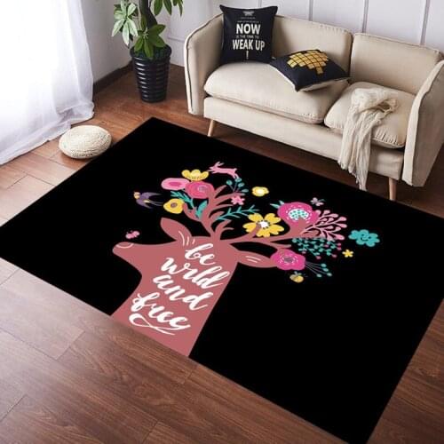 The latest cartoon Unicorn girl bedroom carpet childrens game mat living room decorative floor area carpet doormat kitchen corr
