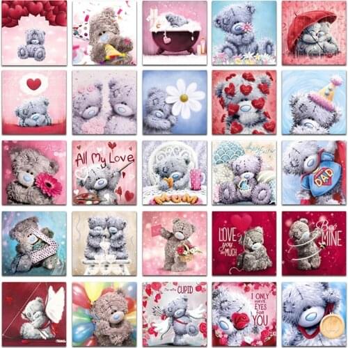 Full Square/Round Diamond 5D DIY Diamond Painting Cute "cartoon Bear" 3D Embroidery Cross Stitch 5D Home Decoration High-quality