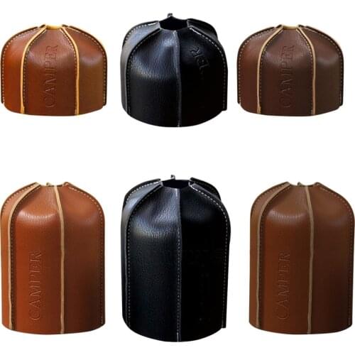 Portable Rattan Gas Tank Cover Case Anti-collision Camping Isogas Warmer Case Gas Tank Cover Outdoor Camping Accessories
