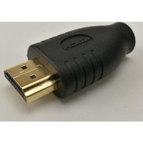 Professional HDMI Converter Black Standard HDMI Male Type A To Micro HDMI Type D Female Socket Adapter 300PCS/LOT