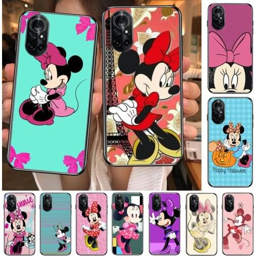 Each Minnie Mouse Clear Phone Case For Huawei Honor 20 10 9 8A 7 5T X Pro Lite 5G Black Etui Coque Hoesjes Comic Fash design
