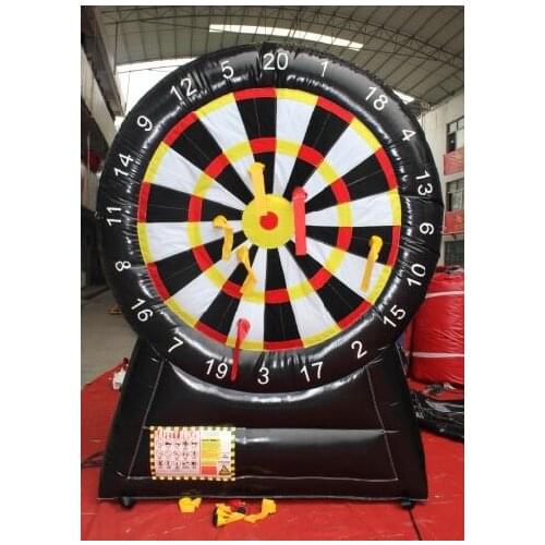 PVC tarpaulin inflatable foot darts boards/football soccer inflatable darts games