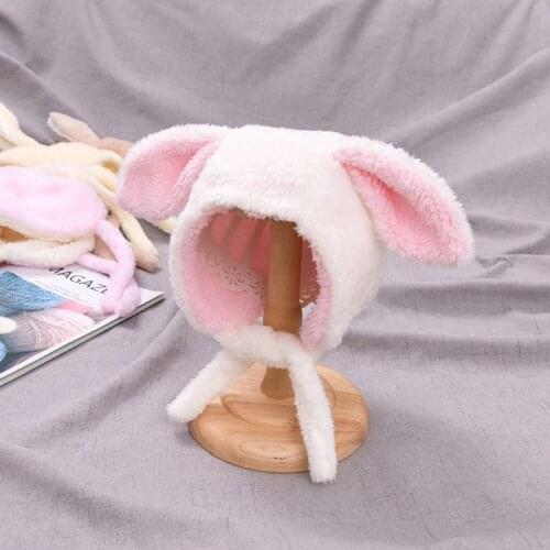 Lovely Rabbit Ears Baby Girls Hat Velvet Warm Kids Hat Soft Thicken Infant Toddler Cap Beanies Ear Protection Children Hat