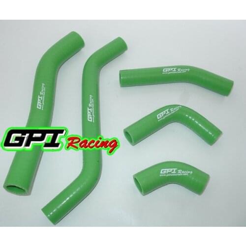 GPI silicone radiator hose FOR KAWASAKI KXF450 KX450F KX 450F 2006 2007 2008 06 07 08 GREEN