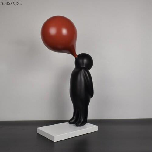 WDDSXXJSL Nordic Simple Creative Abstract Character Sculpture Decoration Resin Crafts Living Room Desktop Art Resin Decoration