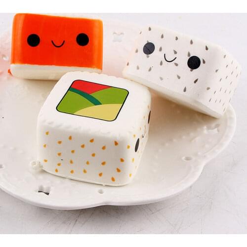 Squishy Antistress Soft Slow Rising Jumbo Scented Sushi Kawaii Cartoon 6CM Squishys Anti-stress Phone Strap Stress Reliever Toy