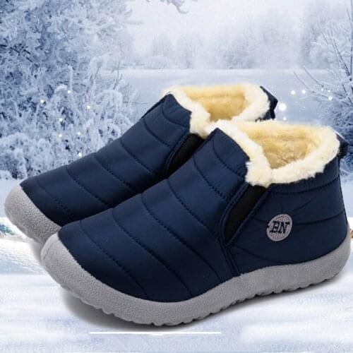 WomenS Winter Boots Wear-Resistant Ankle Boots Female Women Shoes Super Warm Fur Snow Shoes Booties Woman 2021 Plus Size 36-45