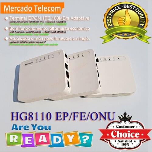 5~25pcs Lot EchoLife HG8110 FE EPON 100MbsTerminal ONU ont FTTH fiber optic modem Secondhand ONT more 1TEL Port than HG8010