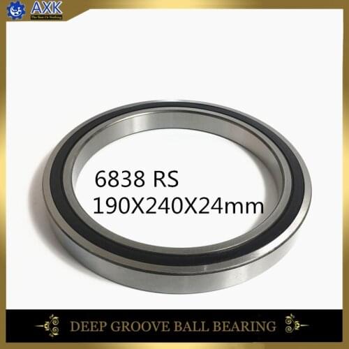 6838 2RS 190x240x24mm Metric Thin Section Bearings 6838 RS
