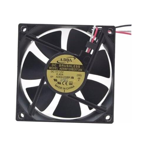 ADDA AD08012XB257304 DC 12V 0.45A 80x80x25mm 3-Wire Server Cooling Fan