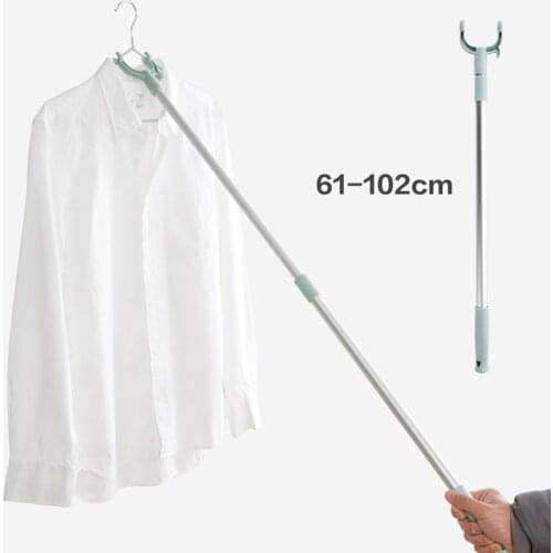 Balcony Fork Pole The Hangers For Clothes Pole Retractable Pole Drying Pole Fork Dress Stick Space Saving Clothing Rack