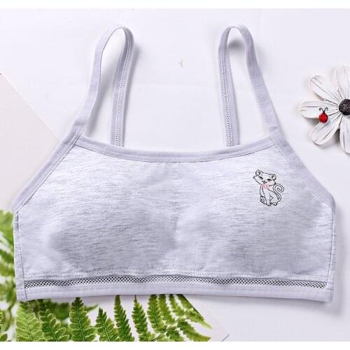8-16 Years Girls Bra for Teenager Kids Cotton Training Bra Breathable Teen Girls Lingerie Soft Kids Vest Teenage Tube Top