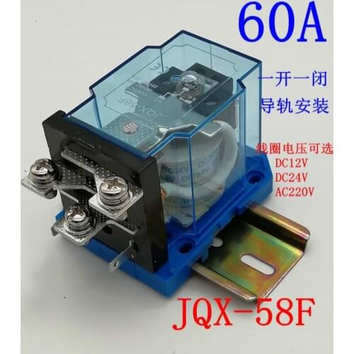 Jqx - 58f / 1z Will Electric Current 60th High-power Wj180 Relay 12v 220v 24 V - - - 40f 60f 63f