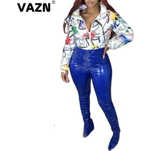 VAZN 2020 Winter Hot Sales High-end Young Daily Casual Down Jacket Fancy Joker Free Hooded Full Sleeve Women Slim Short Outwears