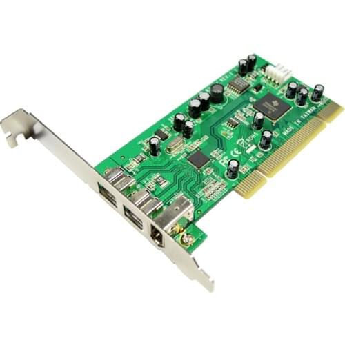 IOCREST PCI Combo 2x 1394b + 1x 1394a Firewire Ports PCI Controller Card 1394 card TI Chipset