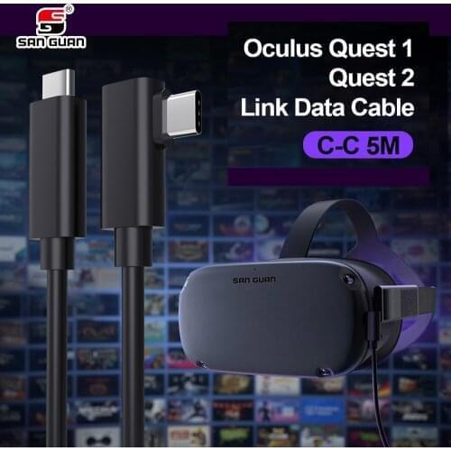 USB C Cable 16ft Compatible for Oculus Quest 2 Link VR 5M USB 3.1 Type C to Type C 5Gbps High Speed