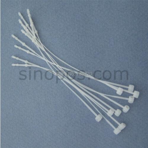 Short Loop Pins PP 3", jewelry accessories clothes price tag label fastener pin plastic lock tie string secure tach hangtag seal