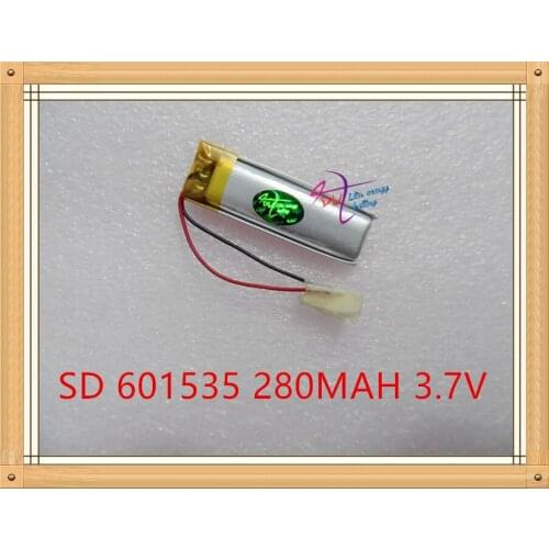 Liter energy battery 3.7V polymer lithium battery 601535 280MAH recording pen point read pen small camera toy