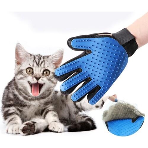 Pet Cat Glove Dog Cleaning Hair Deshedding Brush Gloves Effective Massage Dog Combs Bath Clean Hair Remover Brush