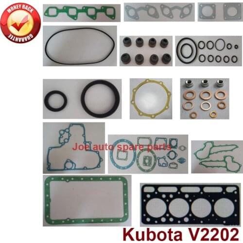 Complete repair Overhaul engine full gasket set kit for Kubota engine: V2202