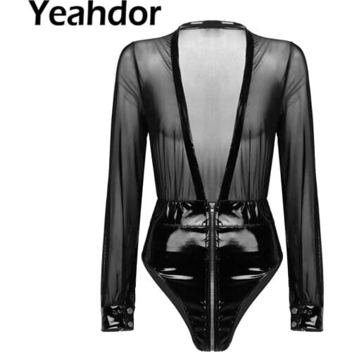 Женские боди с длинным рукавом Yeahdor China At AliExpress