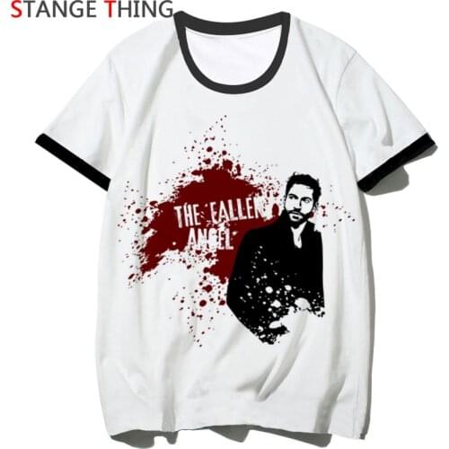 New Lucifer Morningstar T Shirt Women Funny Cartoon Print T-shirt Hip Hop Devil Tshirt Fashion Tv Show Top Tees Female
