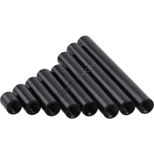 10 PCS M3X5 OD FPV Model Plane Black Color Aluminum Hollow Tubing Tube Connecting Shaft for RC Car Boat Model , Aluminum Pipe