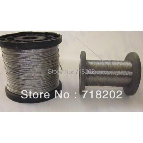 100m per lot Stainless steel 304 wire rope 7*7 0.5 mm diameter(no nylon/pvc coated)