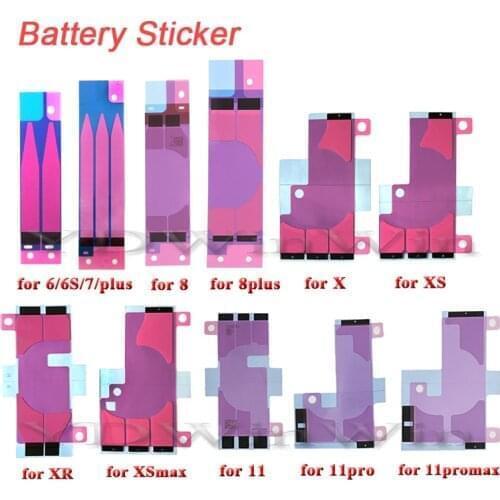 100pcs Battery Adhesive Sticker for iPhone 6 6S Plus 7 7Plus 3M Double Tape Pull Trip Glue Replacement Parts