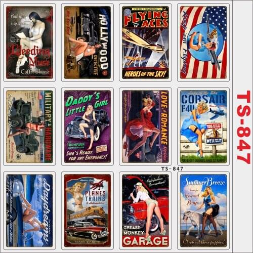 12pcs Classic Retro Girl Stickers Pack DIY Motorcycle Laptop Decal Snowboard Skateboard Travel Suitcase Guitar Sticke