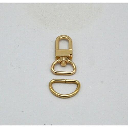 16mm Gold Lobster Swivel and D rings