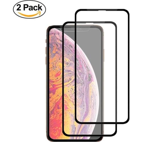 2 Pcs For iPhone XS MAX XR X Screen Protector Glass iPhone 7 8 Plus Protective Glass on iPhone 6S 6 Tempered Glass Full Cover