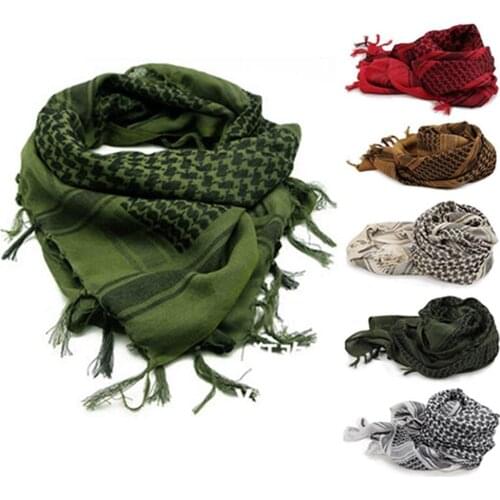 2021 Winter Unisex Lightweight Plaid Tassel Arab Desert Shemagh KeffIyeh Scarf Wrap Pashmina Luxury Brand Scarves Shawl Wraps