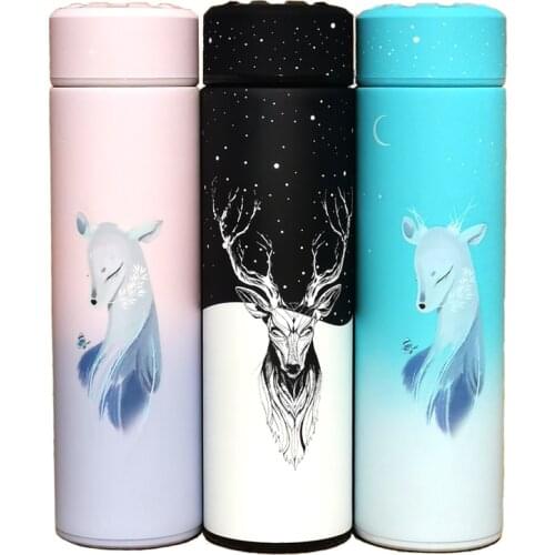 350 500ML Insulated thermos Vacuum bottle Stainless steel Keep Thermo mug Thermos cup Thermocup Thermal bottle with tea Strainer