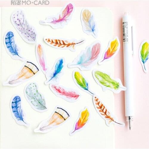 AAGU 45PCS/Lot Feature Adhesive Stickers Scrapbooking Decorative Bullet Journal Sticker Pack DIY Chrismtas Paper Stickers